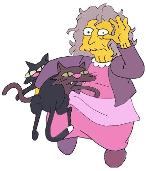 Cat Lady Simpsons